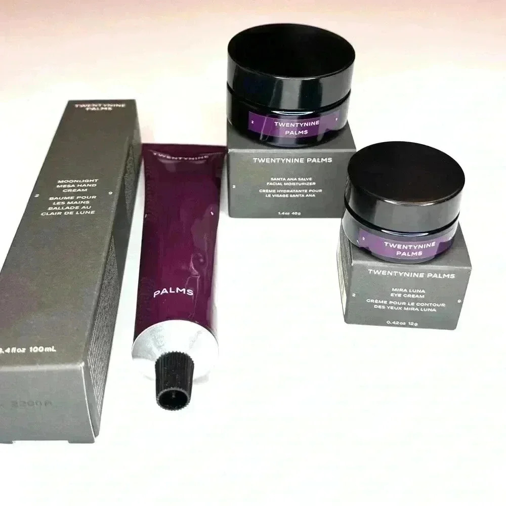 Twentynine Palms Set of 3- Facial Moisturizer , Hand Cream , Eye Cream